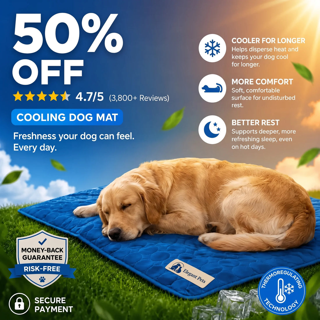 Elegantpet Cooling Mat for Dogs